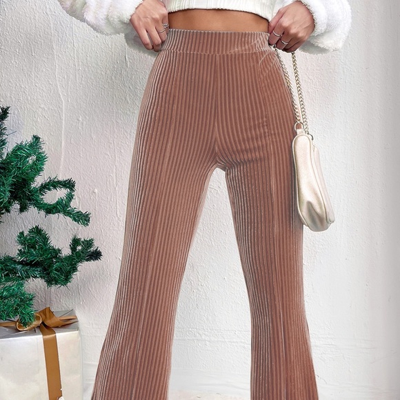 Dusty Pink Flare Bottoms - Picture 2 of 5